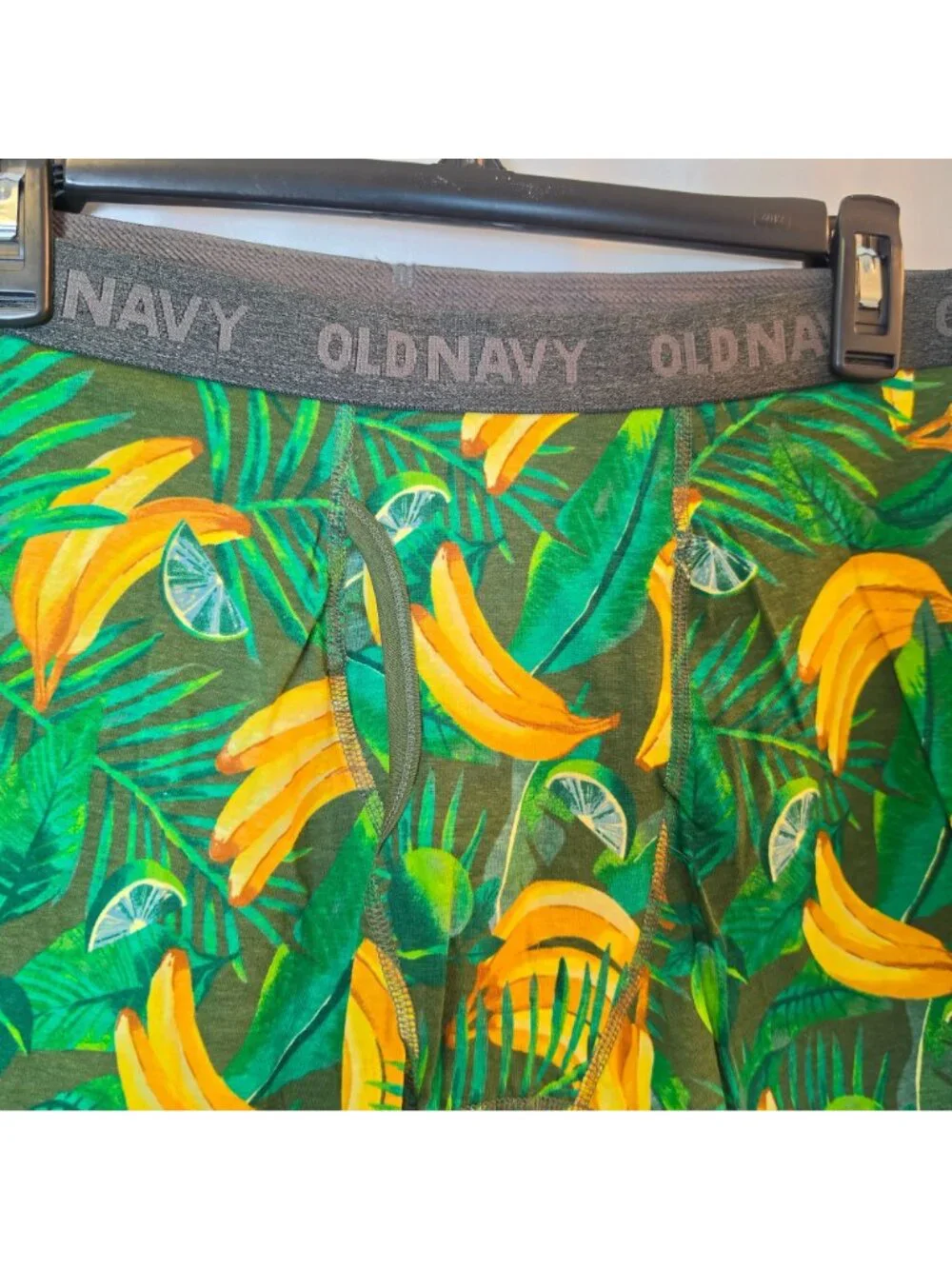 Old Navy Built-In Flex Tropical Banana Leaf Boxer Briefs Men’s XL NWOT